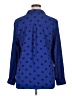 Relativity 100% Polyester Polka Dots Blue Long Sleeve Blouse Size XL - photo 2