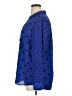 Relativity 100% Polyester Polka Dots Blue Long Sleeve Blouse Size XL - photo 5