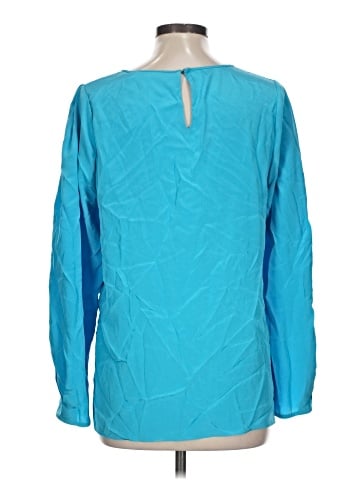 Diane von Furstenberg Long Sleeve Silk Top (view 2)