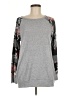 Heimish U.S.A Floral Gray Pullover Sweater Size M - photo 1