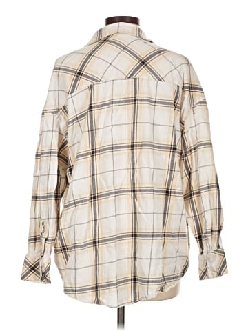 Divided by H&M 3/4 Sleeve Button-Down Shirt (view 2)