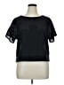 prologue 100% Polyester Black Short Sleeve Blouse Size XL - photo 1