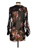 Kut from the Kloth 100% Polyester Floral Black 3/4 Sleeve Blouse Size XS - photo 2