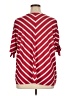 Croft & Barrow Stripes Red Short Sleeve Blouse Size 0X - photo 2