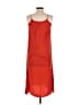 H&M 100% Polyester Solid Red Casual Dress Size 4 - photo 2