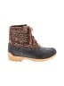 Sperry Top Sider Animal Print Brown Ankle Boots Size 4 - photo 1