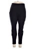 Bar III Solid Black Active Pants Size 2X - photo 1