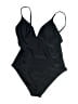 Unbranded Solid Black One Piece Swimsuit Size M (estimated) - photo 1