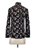 Banana Republic 100% Polyester Print Black Long Sleeve Blouse Size XXS - photo 2