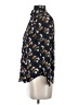 Banana Republic 100% Polyester Print Black Long Sleeve Blouse Size XXS - photo 5