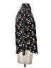 Banana Republic 100% Polyester Print Black Long Sleeve Blouse Size XXS - photo 4