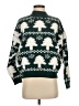 Moment 100% Polyester Print Green Pullover Sweater Size S - photo 1