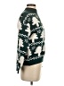 Moment 100% Polyester Print Green Pullover Sweater Size S - photo 4
