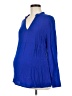 Gap - Maternity 100% Rayon Blue Long Sleeve Blouse Size M - photo 1
