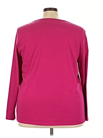 Just My Size Long Sleeve Henley (view 2)