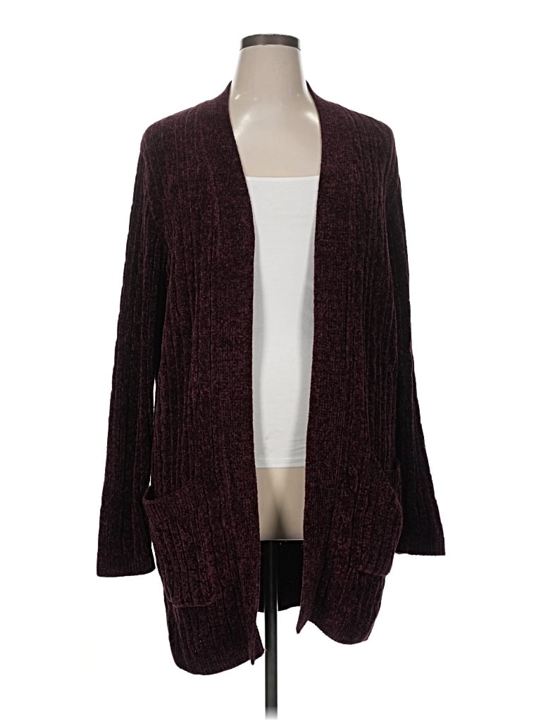 Pre-owned Matty M Cardigan Sweater In Burgundy