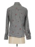 Christopher & Banks Floral Gray Long Sleeve Button-Down Shirt Size S - photo 2