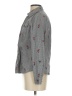 Christopher & Banks Floral Gray Long Sleeve Button-Down Shirt Size S - photo 5