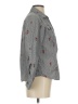 Christopher & Banks Floral Gray Long Sleeve Button-Down Shirt Size S - photo 4
