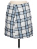 Blue Rain Plaid Blue Casual Skirt Size L - photo 1