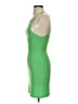 Olivaceous Solid Green Cocktail Dress Size S - photo 5