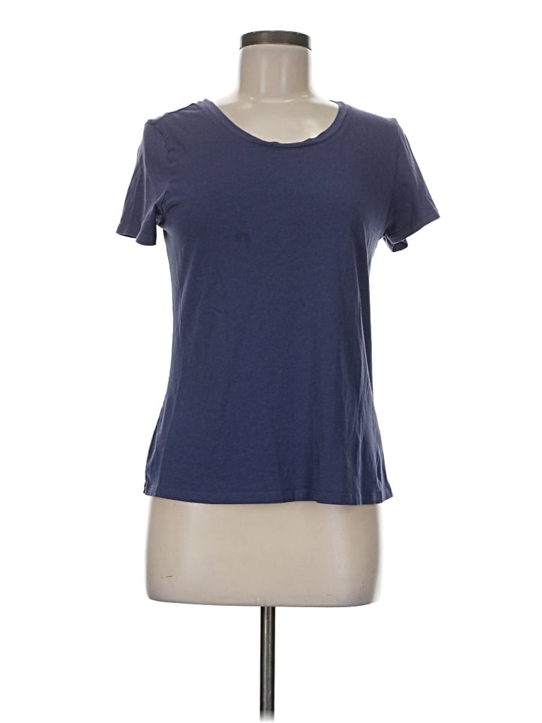 Pre-owned Quince Short Sleeve T-shirt In Blue