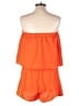 Love Encounter 100% Polyester Solid Orange Romper Size L - photo 2