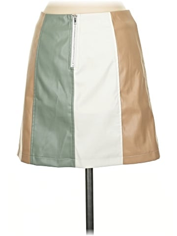 Alya Faux Leather Skirt (view 2)
