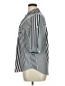 Unbranded Stripes Gray 3/4 Sleeve Blouse Size XL - photo 5