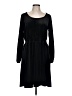 Studio Solid Black Casual Dress Size L - photo 1
