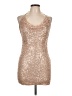 Assorted Brands 100% Polyester Metallic Gold Cocktail Dress Size L - photo 1