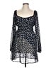 Lush 100% Polyester Stars Blue Casual Dress Size L - photo 1