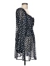 Lush 100% Polyester Stars Blue Casual Dress Size L - photo 4