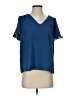Nine Britton 100% Polyester Blue Short Sleeve Top Size S - photo 1