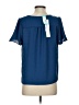 Nine Britton 100% Polyester Blue Short Sleeve Top Size S - photo 2