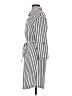 Mlle Gabrielle Stripes Silver Casual Dress Size S - photo 5