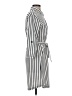 Mlle Gabrielle Stripes Silver Casual Dress Size S - photo 4