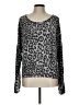 Free Kisses Silver Long Sleeve Top Size L - photo 1