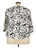 MELLODAY Animal Print Silver 3/4 Sleeve Blouse Size 3X - photo 2