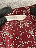 Lush 100% Polyester Burgundy Long Sleeve Blouse Size 3X - photo 7