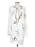 Dee Elly 100% Polyester White Casual Dress Size M - photo 2