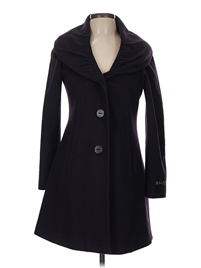 Pre-owned Tahari Wool Coat In Black