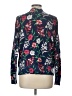 Lands' End 100% Supima Cotton Floral Blue Pullover Sweater Size L - photo 2