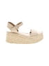 Bernardo Ivory Tan Wedges Size 10 - photo 1