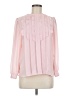 Sheridan Square 100% Polyester Pink Long Sleeve Blouse Size 8 - photo 1