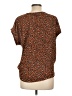 W5 100% Polyester Brown Short Sleeve Blouse Size L - photo 2