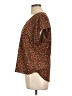 W5 100% Polyester Brown Short Sleeve Blouse Size L - photo 5
