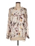 CAbi 100% Polyester Ivory Long Sleeve Blouse Size M - photo 1