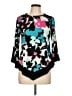 Anthony Richards Black 3/4 Sleeve Blouse Size L (estimated) - photo 1