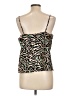 Nine West 100% Polyester Green Sleeveless Top Size L - photo 2